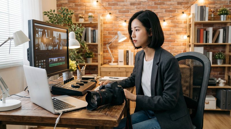 尤物视频幕后视频：视频剪辑工作室日常